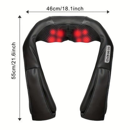 Acupressure Massager – Electric Acupoint Deep Kneading Neck & Shoulder Massager for Back, Waist, Legs, Feet & Muscles, Portable Full Body Relief Device, Ideal Gift for Parents, Seniors, Men & Women