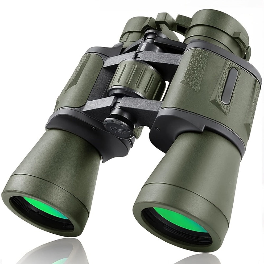 Full-Size 10x50 or Compact 8x40 Binoculars with Carry Case, Neck Strap and Lens Covers in Three Checkouts