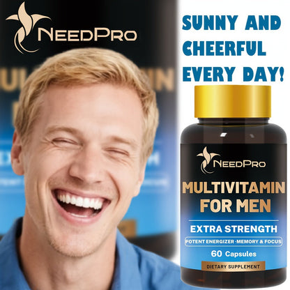 Dietary Supplement Men’s Multivitamin Capsules with Vitamins A, C, D, B6, B12, Zinc, Biotin and Folate