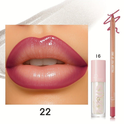 Lip Color and Liner Duo with Eight Recorded Shade Options from 14 Through 24 and Pink-Cap Tube