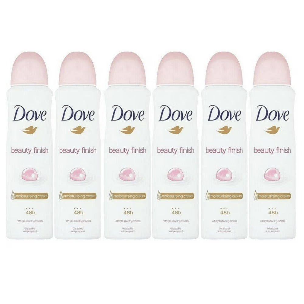 Deodorant Body Spray for Women – 5 fl oz Pack of 6, Moisturizing Beauty Finish Spray, Long Lasting Freshness, Soft Skin Formula, Bulk Value Pack Antiperspirant
