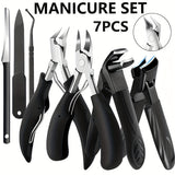 7-piece toenail clipper set