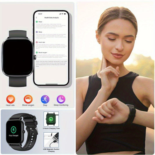 Smartwatch with 1.91-Inch Touchscreen, 112 Sport Modes, Activity Tracking and 4 Color Options