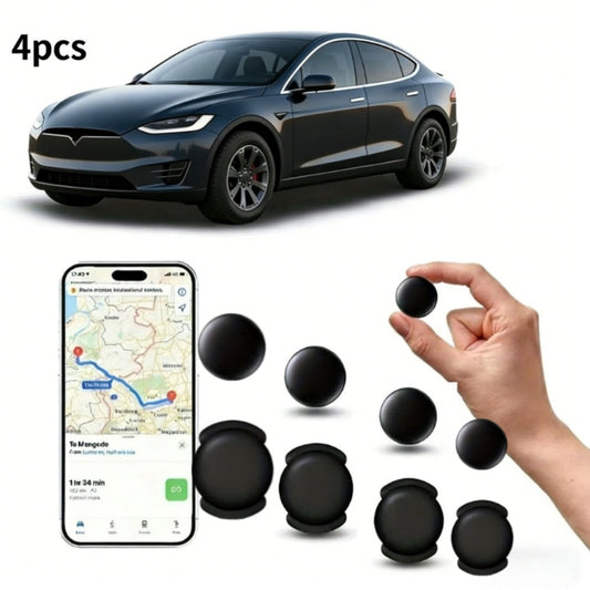 4-Pack Mini GPS Tracker No Monthly Fee – Real-Time Vehicle Locator for Cars Trucks SUVs, iOS Compatible, Battery-Free Operation, Easy Install, Durable Anti-Theft Driving Safety Device