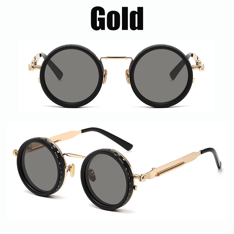 Sunglasses for Men - Steampunk Rotating Lens Glasses - Adjustable ND Mechanical Style Frame for - product detail view 22