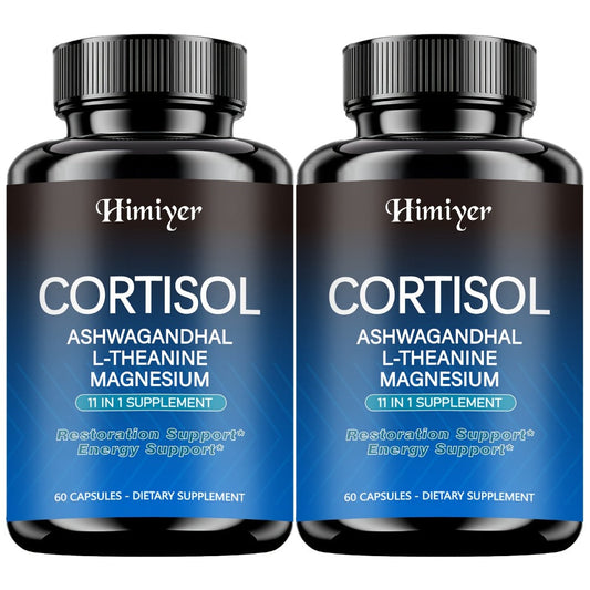Cortisol Balance Supplement 60 Capsules 11-in-1 Hormone Balancing Stress Relief with Ashwagandha Rhodiola Rosea Theanine Magnesium for Women