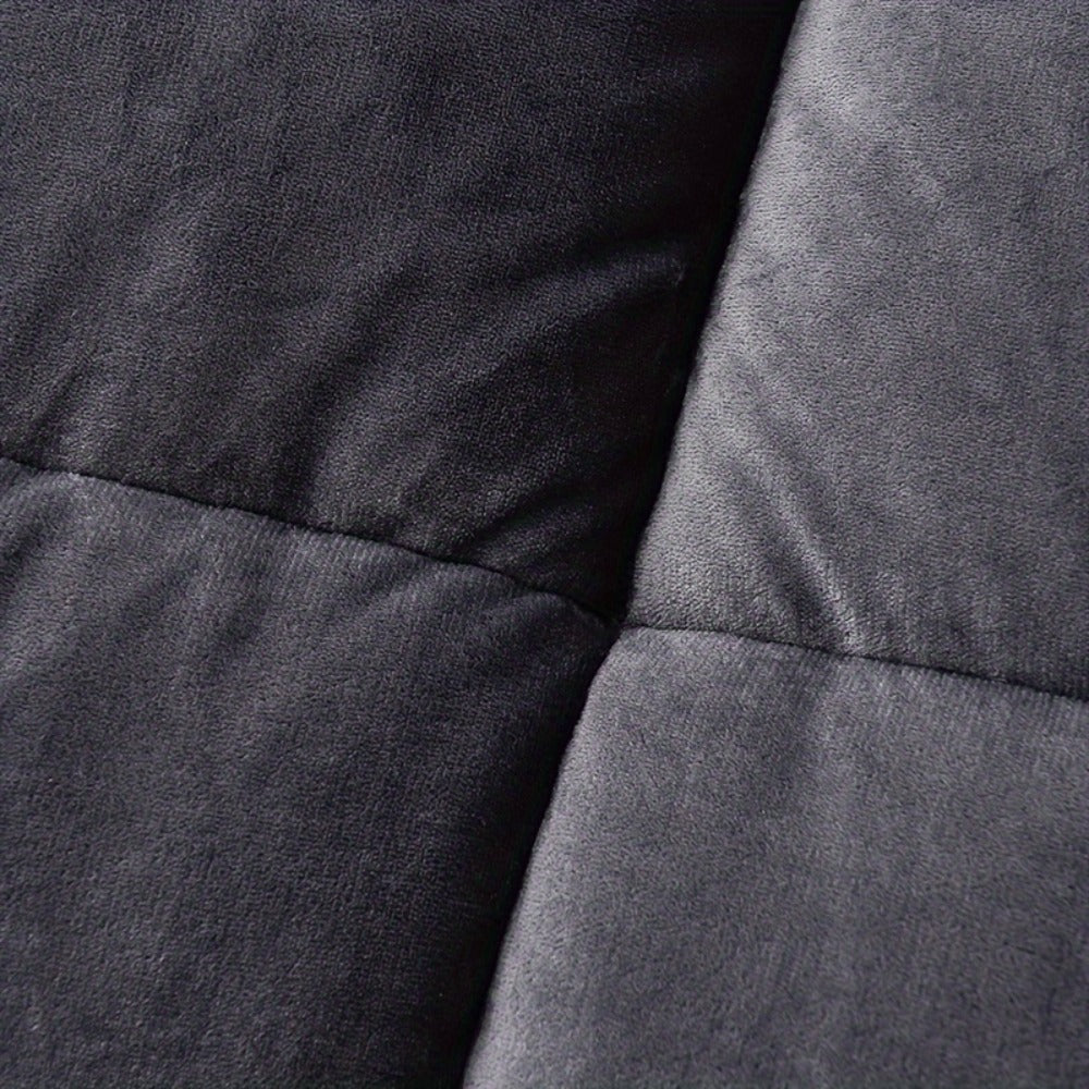 Reversible Quilted Comforter in Light Grey or Dark Grey with 94.49 x 86.61-Inch Listed Size