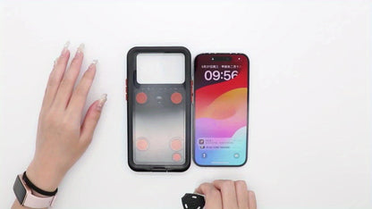 Waterproof iPhone Case IP68 360° Full Body Shockproof Dustproof Underwater Swimming Surfing Sports Cover for iPhone 16 15 Pro 15 14 Pro 14 13 Pro 13 12 Pro 12 – Underwater Photography Beach