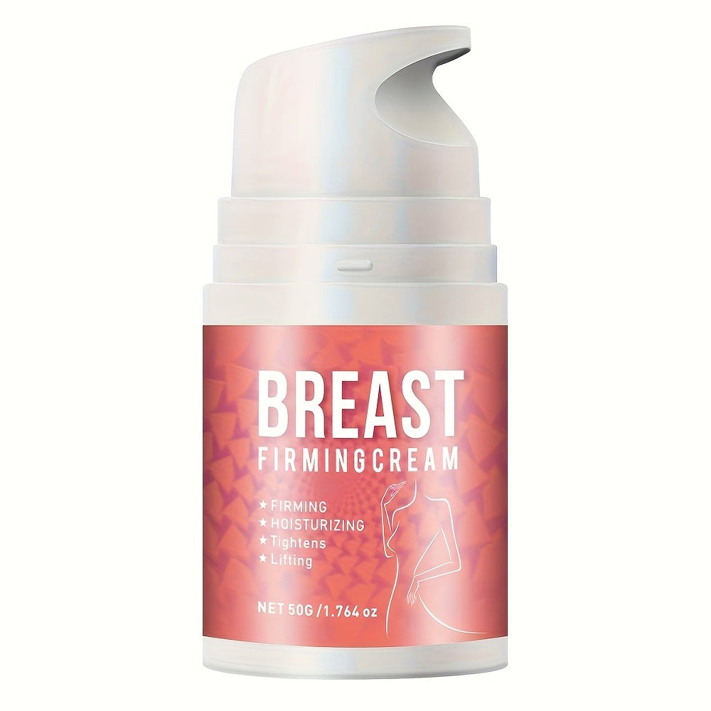 Body Cream 50g Pump Bottle with Jojoba Oil, Honey, Caffeine and Shea Butter for Bust and Chest Massage