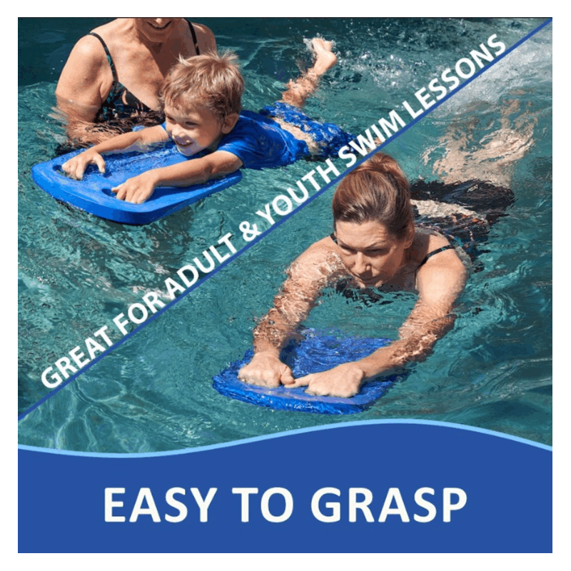 Swimming Kickboard for Adults & Kids, Lightweight EVA Dual-Grip Swim Training Board for Kicking Drills & Lessons