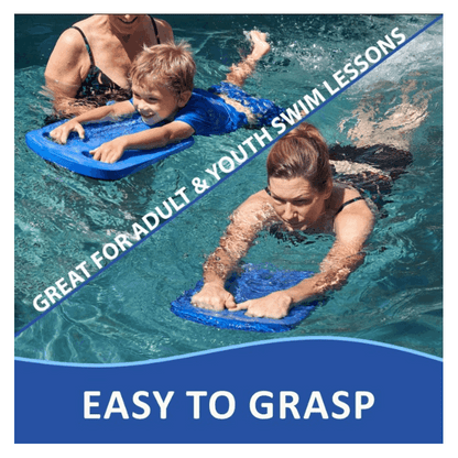 Swimming Kickboard for Adults & Kids, Lightweight EVA Dual-Grip Swim Training Board for Kicking Drills & Lessons