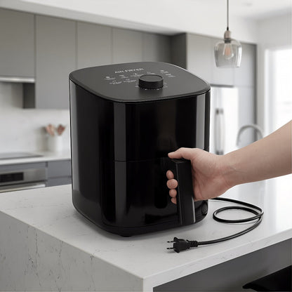 Air Fryer with LED Touchscreen, Viewing Window, Eight Preset Icons and 2.8Qt or 6Qt Black Capacity Options
