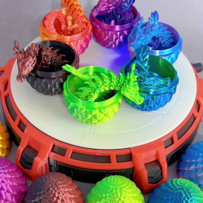Dragon Figurine & Dragon Egg Set 12pcs – Fantasy Collectible Statues 11.81" Dragon Statue + 3.54" Egg Ornaments Random Colors Home Decor Gift for Dragon Lovers Collectors Teens Birthday Christmas