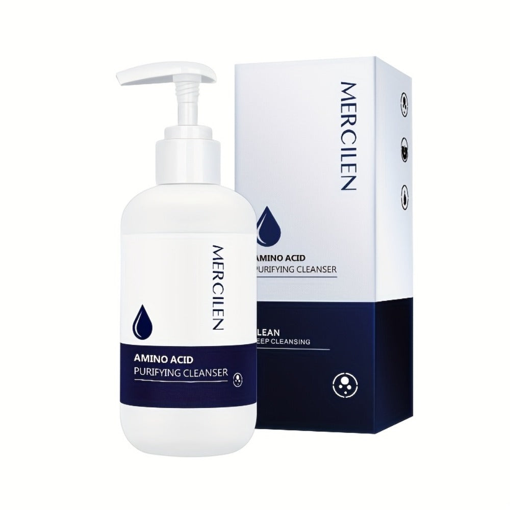 Gentle Purifying Amino Acid Face Wash – Soft Hydrating Foam Cleanser for All Skin Types, Deep Cleanse Without Stripping Moisture Barrier, Daily Facial Cleanser for Women & Men