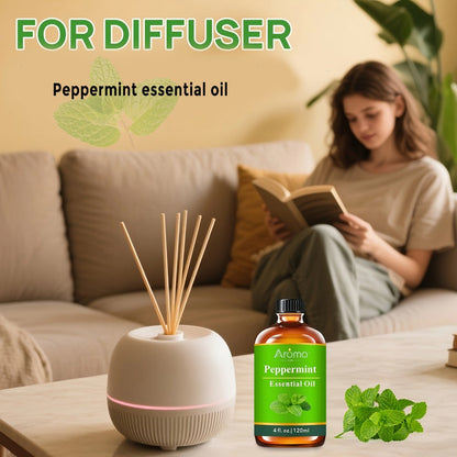 Essential Oils for Diffuser Peppermint Lavender Lemon Eucalyptus & Coconut Vanilla — Pure Fragrance Oils for Humidifier Candles Car Air Freshener 0.34oz to 4.06oz