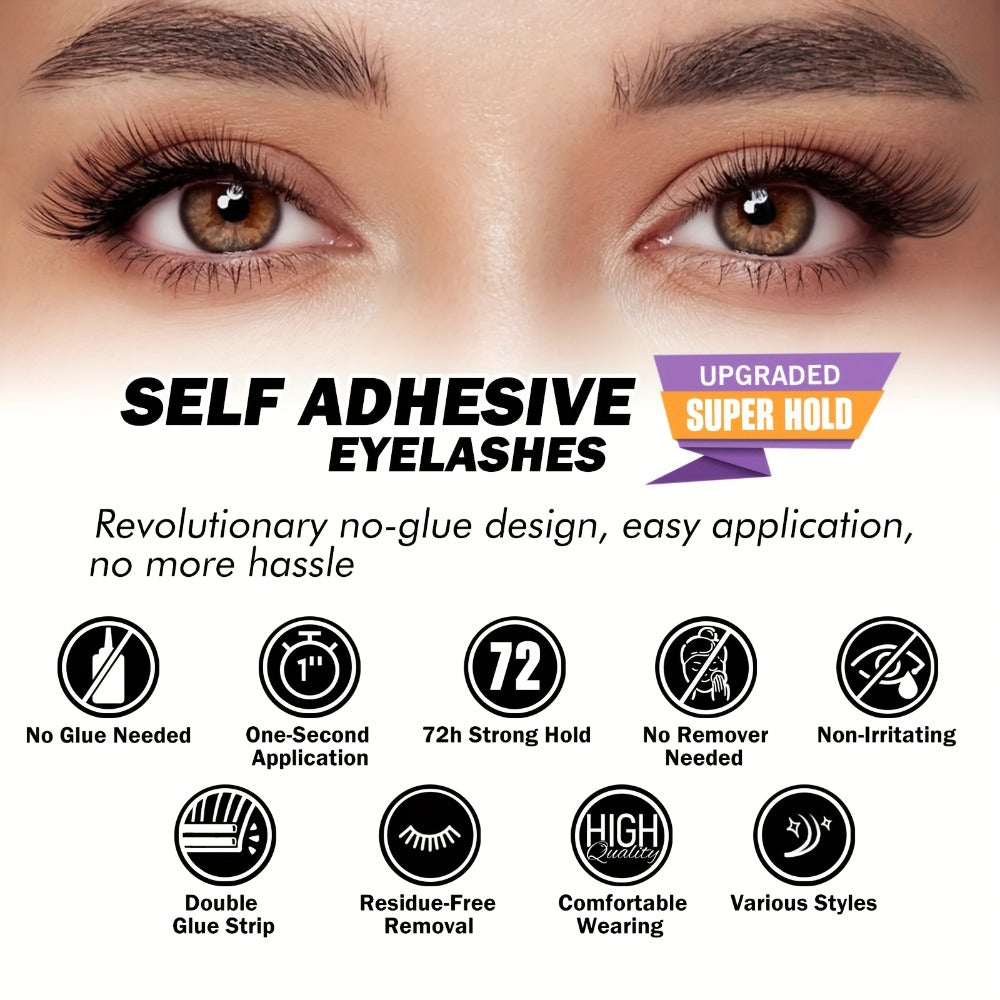 156-Piece Mixed Self-Adhesive Lash Cluster Tray with Black Tweezers and Spoolie Brush in Mixed Style
