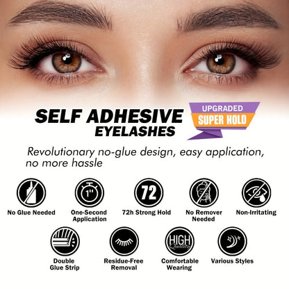 156-Piece Mixed Self-Adhesive Lash Cluster Tray with Black Tweezers and Spoolie Brush in Mixed Style