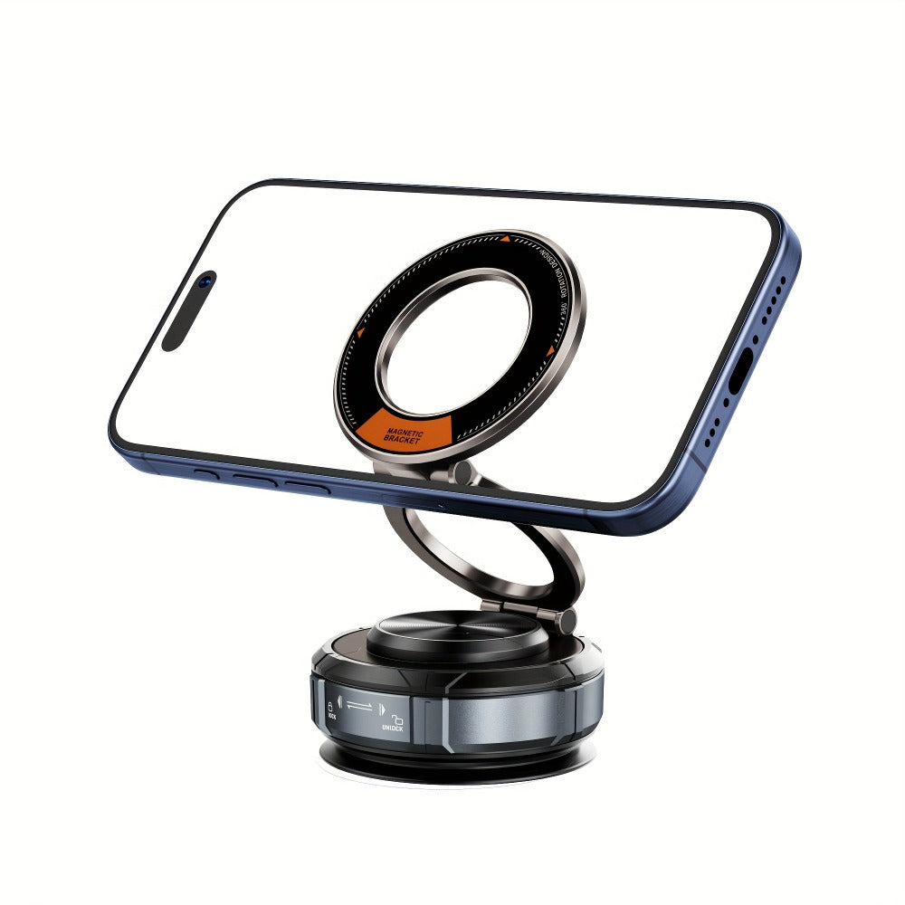 Magnetic Car Phone Holder 22 N55 Magnets 2400gf Force & 78LB Suction – 360° Adjustable Aluminum Alloy Mount with Cooling Vent Design | Compatible with iPhone 16 Pro Max / 15 / 14 / 13 / 12 Plus