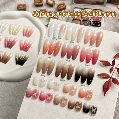 Gel Nail Polish 9-Color Mini Grid Sets for Ombre and Patting Art in 5 Curated Collection Options