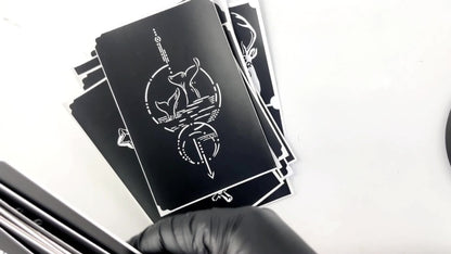 Twenty-Piece A5-Labeled Tattoo Stencil Kit002 with Animal, Symbol and Geometric Pattern Designs