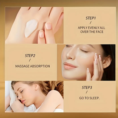 Collagen Sleep Facial Mask 40 Pack Overnight Moisturizing Firming Skin Care Mask 4g Each Hydrating Anti-Aging Face Mask for All Skin Types Nourishing Brightening Gift Set Women