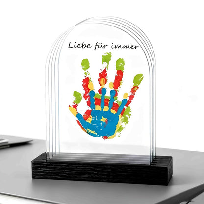 Family Handprint Kit with 4 Slots & 6 Colors – Memory Frame Keepsake Gift