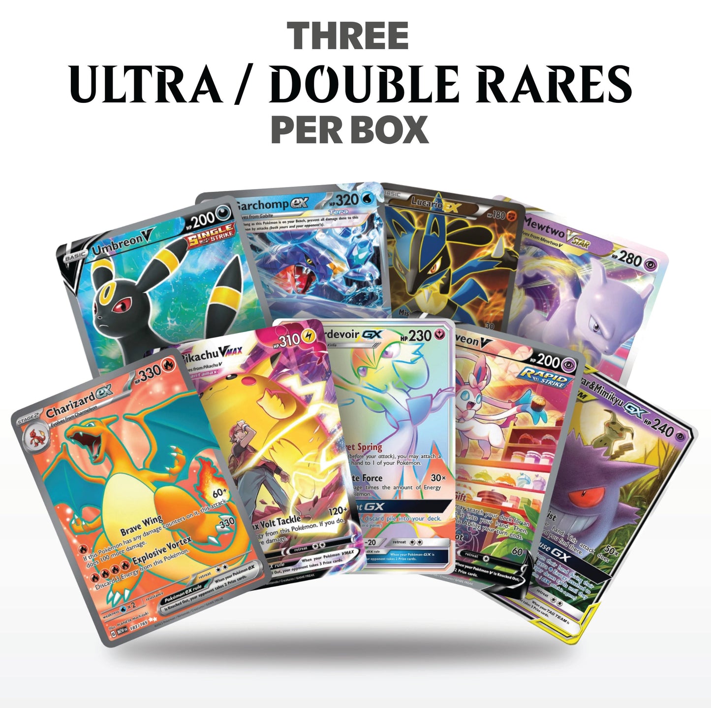 Trading Card Game 100-Plus Card Assortment with Character Artwork and Included Storage Box
