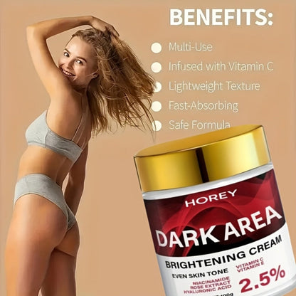 Face Cream Vitamin C 2.5% Formula with Glutathione, Vitamin E and 100g Morning or Evening Format