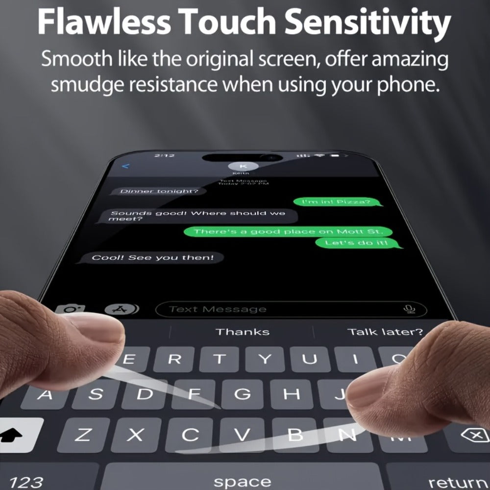 Screen Protector, 10-Piece Privacy Tempered Glass Set for 29 Selected iPhone Models from X through 17 Pro Max