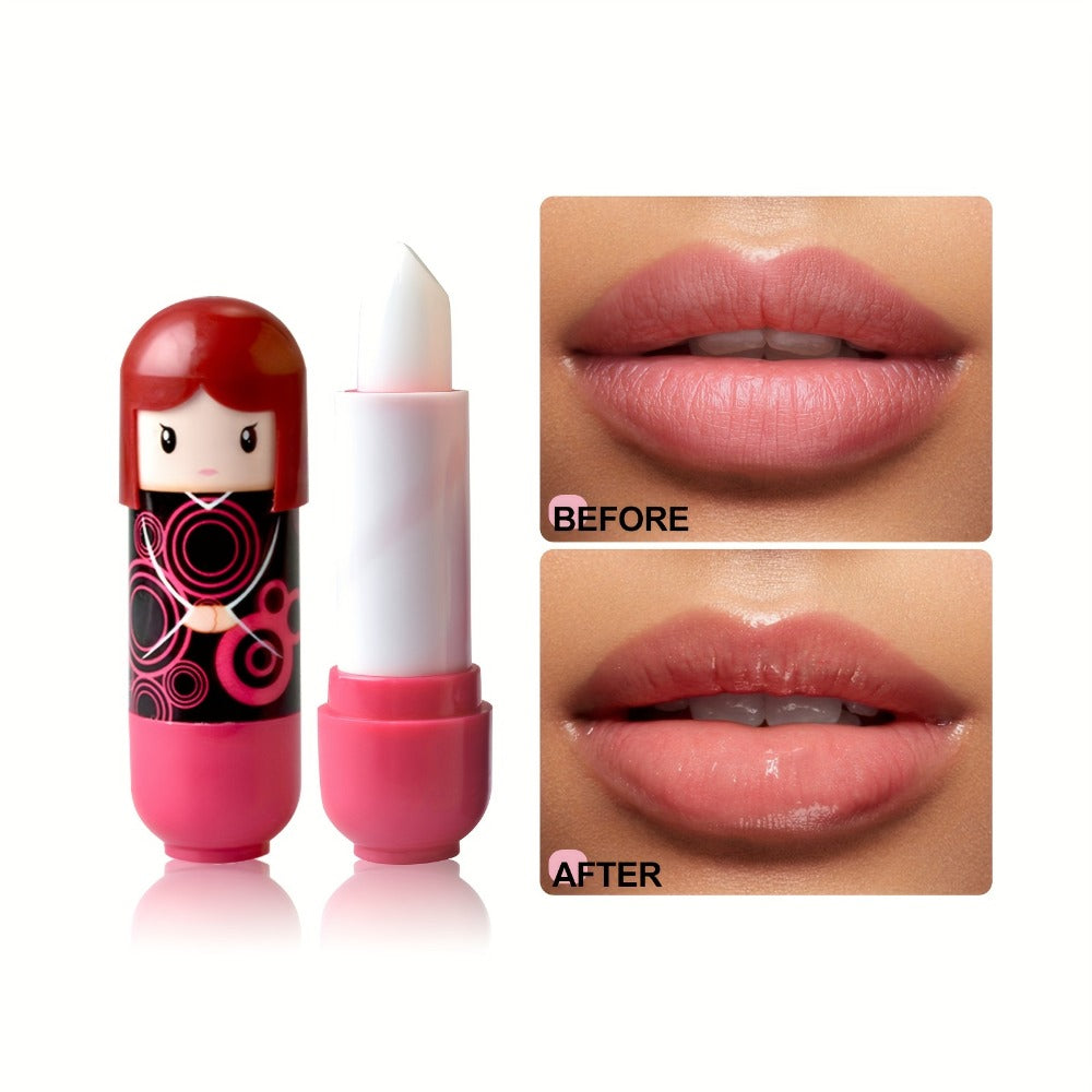 24-Piece Doll-Shaped Lip Balm Display Set in Two Illustrated Set A or Set B Checkout Options