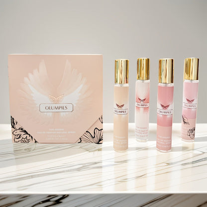 Perfume Gift Set for Women — Mystical 4-Piece Travel Size Fragrance Kit 20ml Each, Fresh Fruity Floral Scents, Long-Lasting Unisex Eau de Parfum, Ideal for Birthday, Valentine’s Day & Everyday Wear