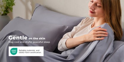 Bed Sheet Set Soft Breathable Cooling Microfiber Fitted & Flat Sheets with Deep Pockets – Wrinkle Free Hotel Luxury Bedding in Multiple Colors & Sizes