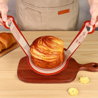 Four-Piece Silicone Bread Sling Set with Long Handles for Dutch Ovens, Sourdough and Loaf Baking