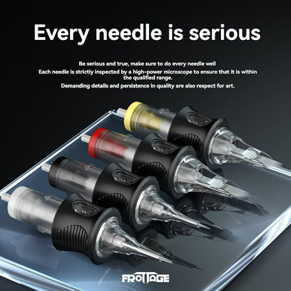Tattoo Needle Cartridge Set 26 Sizes Integrated High Transparency Tips Round Liner Shader Curved Magnum M1 RL RS CM Disposable for Professional Artists & Beginners