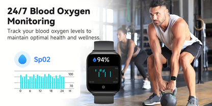 Smartwatch – with Alexa Built-in FAWEIO 1.95" Large Display, Wireless Calling, 100+ Sport Modes, Pedometer Heart Rate Sleep Blood…