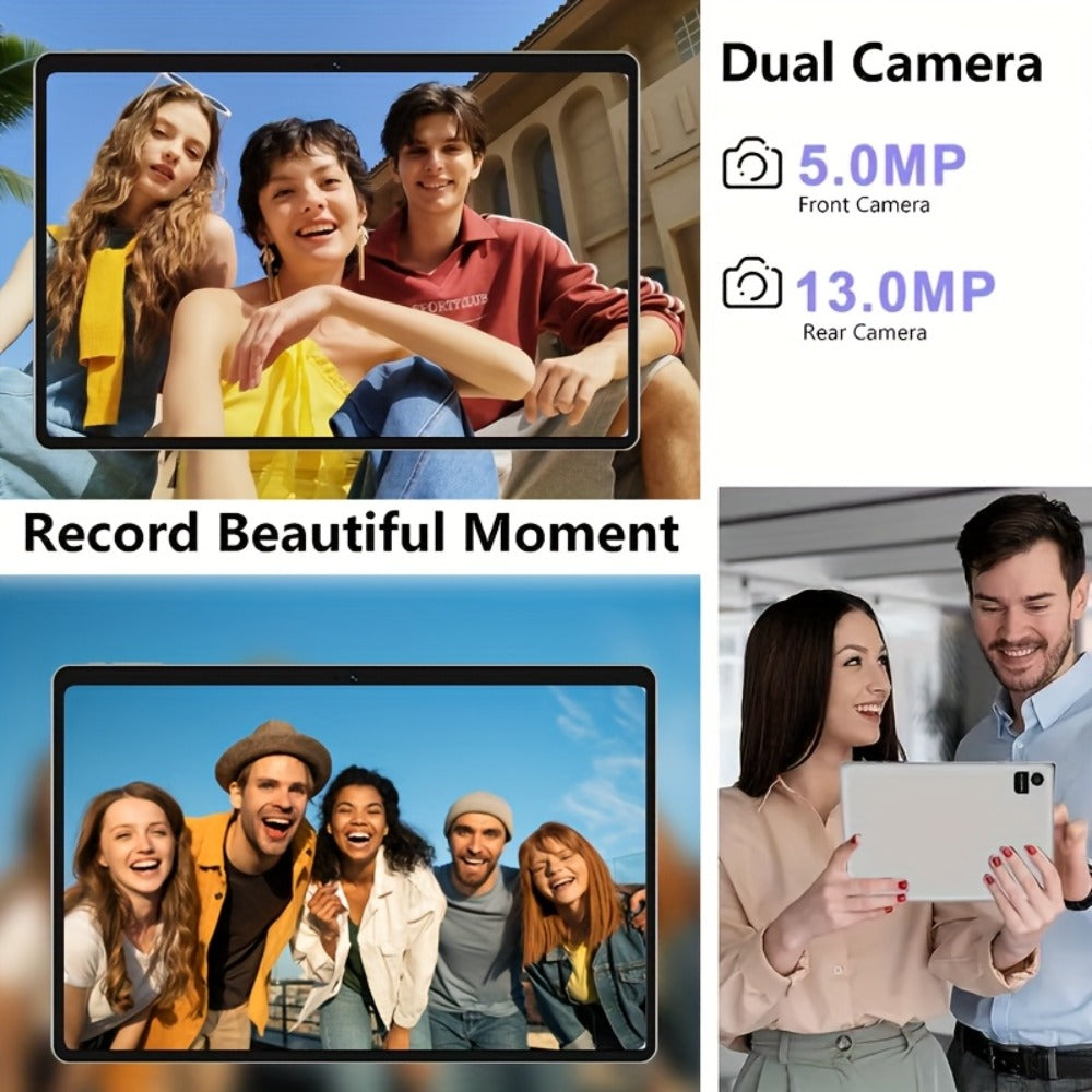 Android Tablet 10.1-Inch 2-in-1 with Android 15, 12GB RAM, 128GB Internal Storage and GMS Certification