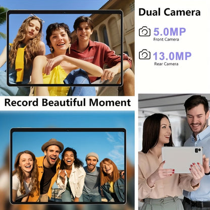 Android Tablet 10.1-Inch 2-in-1 with Android 15, 12GB RAM, 128GB Internal Storage and GMS Certification