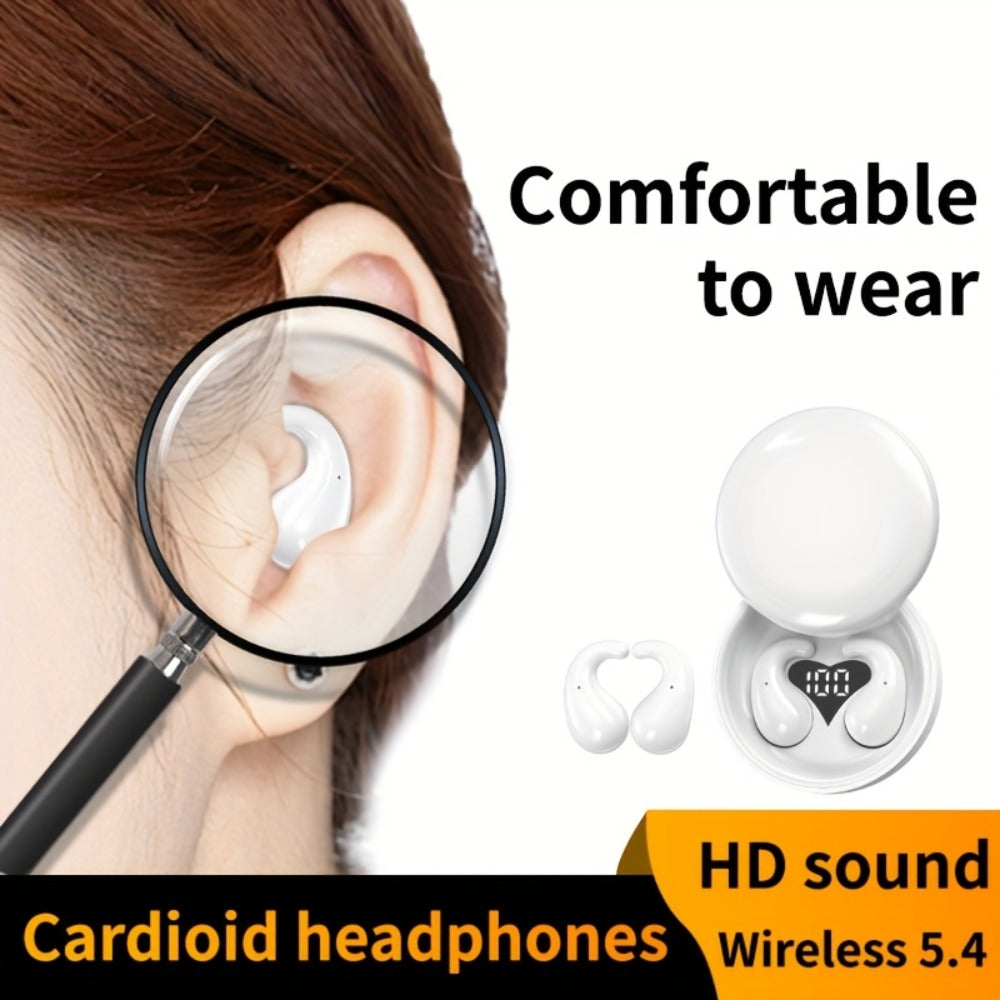 Invisible Sleep Earbuds Bluetooth 5.4 Ultra Thin Mini Wireless Earphones – No Latency Gaming Intelligent Noise Reduction Ultra Long Battery Life Comfortable In-Ear for Side Sleepers Work Travel