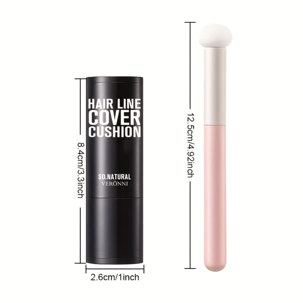 Root Touch Up Powder Stick with Brush — Instant Hair Root Concealer & Eyebrow Filler | Concentrated Paste Formula for Targeted Gray Coverage | 8 Shades for Women & Men All Hair Types