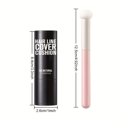 Root Touch Up Powder Stick with Brush — Instant Hair Root Concealer & Eyebrow Filler | Concentrated Paste Formula for Targeted Gray Coverage | 8 Shades for Women & Men All Hair Types