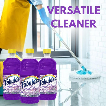 All Purpose Cleaner Lavender Scent 3 Pack (16.9 Fl Oz Each), Fabuloso Multi-Surface Floor Cleaner with Calming Lavender Fragrance – Powerful Dirt & Grime Remover for Floors, Tiles, Bathrooms & Kitchens