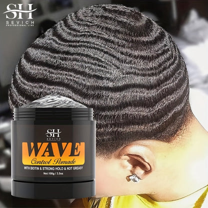 360 Wave Pomade with Jojoba Oil for Dreads, Locks, Twists and Curly Hair in Three Styling Options