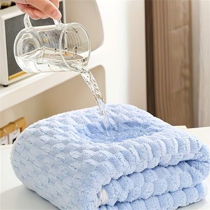 Bath Towels Set 4 or 8 Piece Microfiber Waffle Weave Collection in Gray, Pink, Blue and Beige