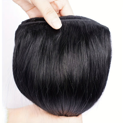 Clip In Hair Extensions Human Hair Straight Brazilian Natural Black 8 Pcs 18 Clips Unprocessed Full Head Set 12-24 Inch | Instant Length Volume Women