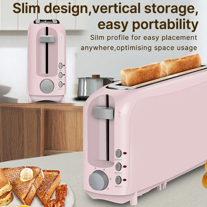 2-Slice Toaster Slim Ultra-Thin Design – 6 Browning Settings, 10" Long Slot, Reheat & Defrost Functions, Auto Shut-Off, Removable Crumb Tray, 6 Colors Available