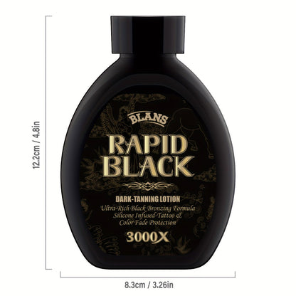 Black Flip-Cap Self-Tanning Lotion 200ml with Coconut and Glycerin Labeling for Body Application