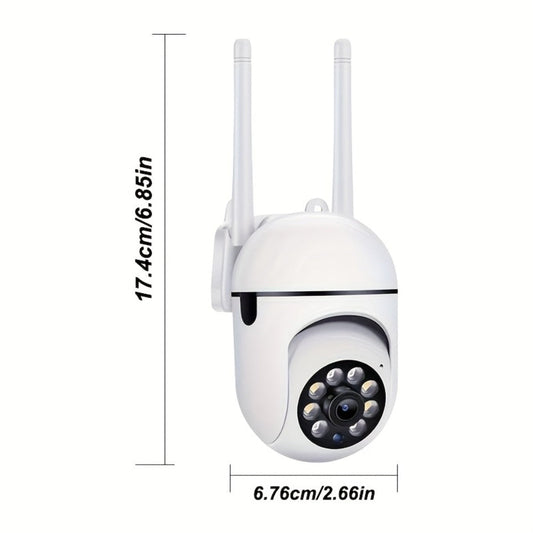 Security Camera 1080P USB-Powered Indoor Model with 360 Panoramic View, Two-Way Audio and SD or Cloud Storage