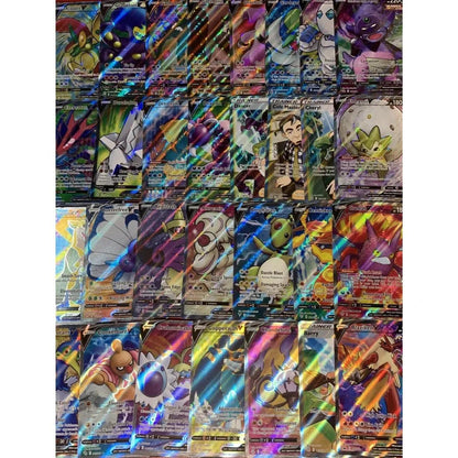 Trading Card Game 100-Card Character Assortment from Mixed Sets for Sorting, Trading and Binder Projects