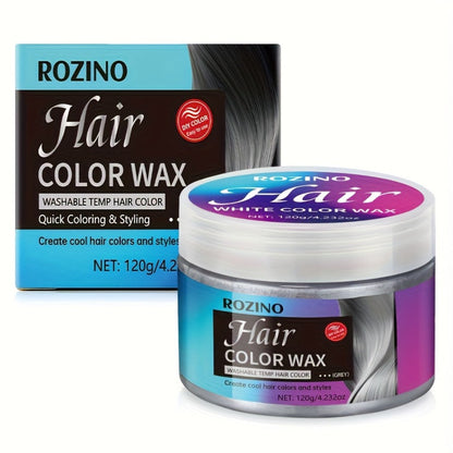 120 g Gray Temporary Hair Color Wax with Styling Hold and Fruity Oceanic Scent for Daily Use