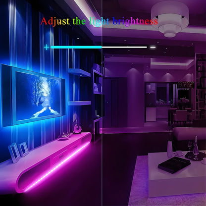 5050 RGB LED Light Strip with USB Plug and Three-Button Controller in 3m, 4m or 15m Lengths